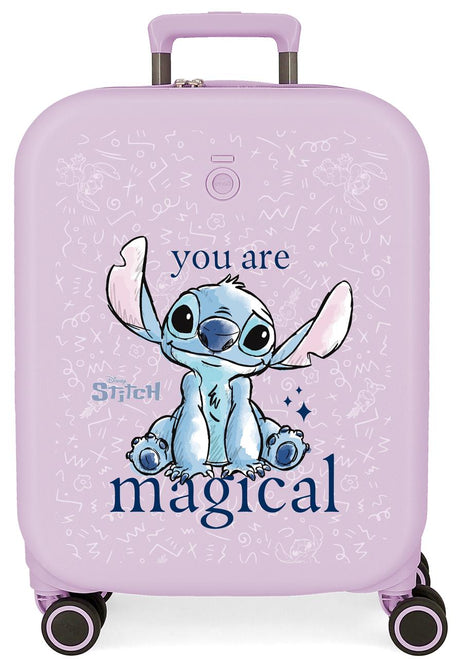 3859123 TROLLEY ABS 55CM.4R.STITCH YOU ARE MAGICAL LILIOWY