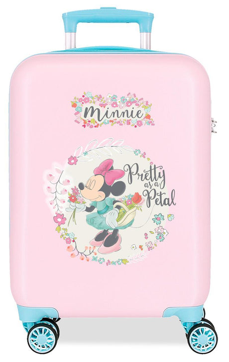 2411321 TROLLEY ABS 50 cm.4r. MINNIE Pink florals