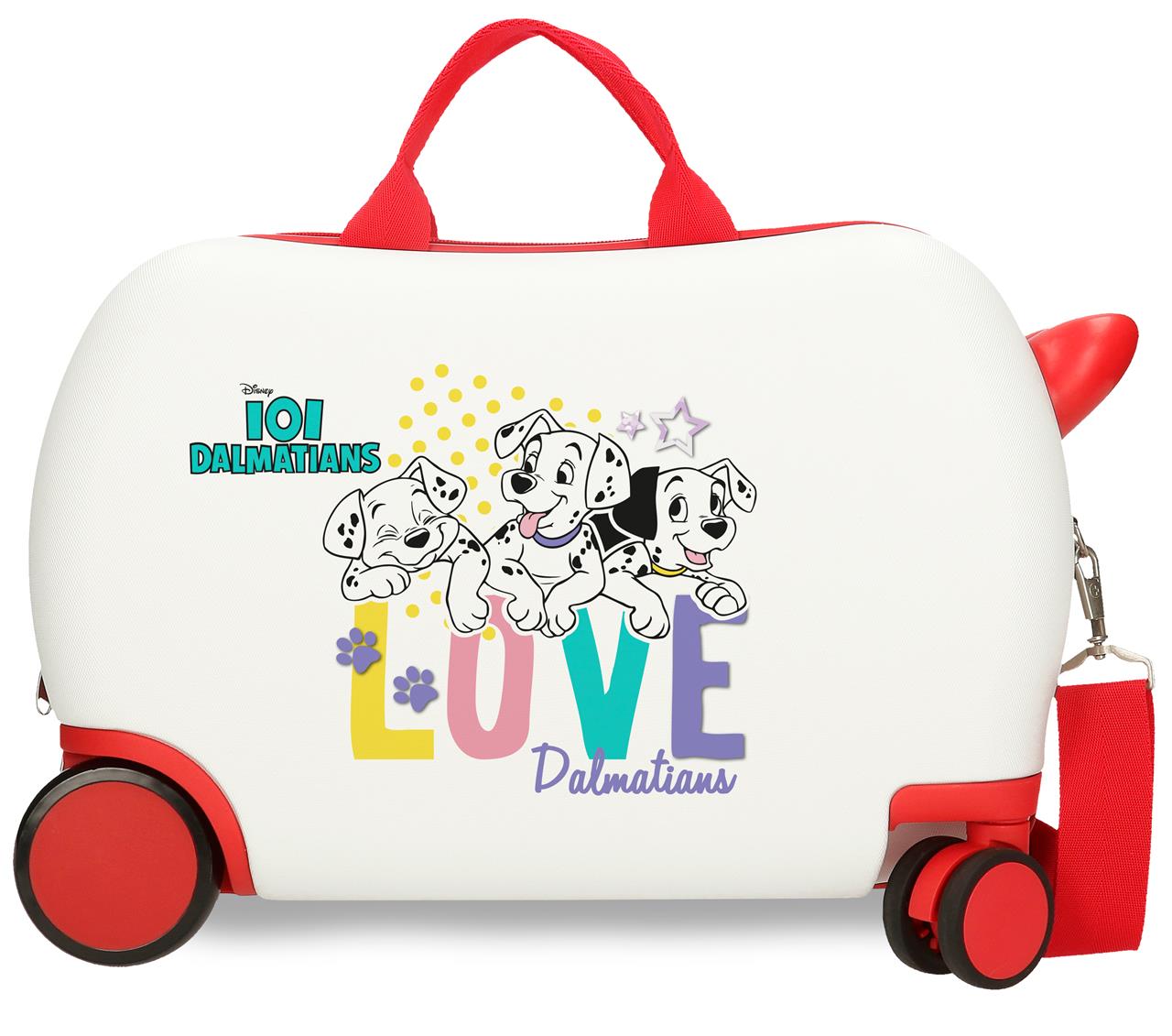 2081042 LOWER SUITCASEABS 4R.(2 MULTI.) 45CM. 101 WHITE DALMATIANS