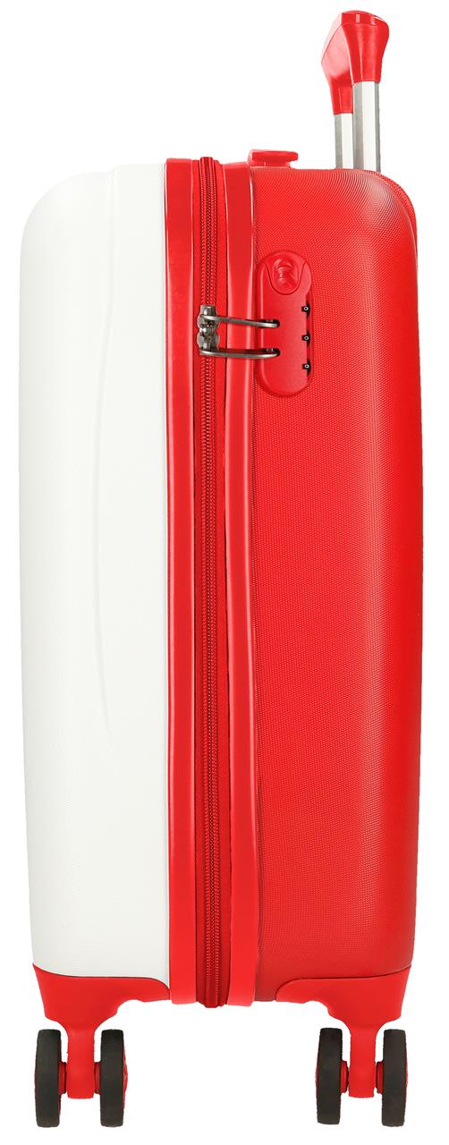 2081342 TROLLEY ABS 50CM. 4R. 101 DALMATIANS WHITE/RED