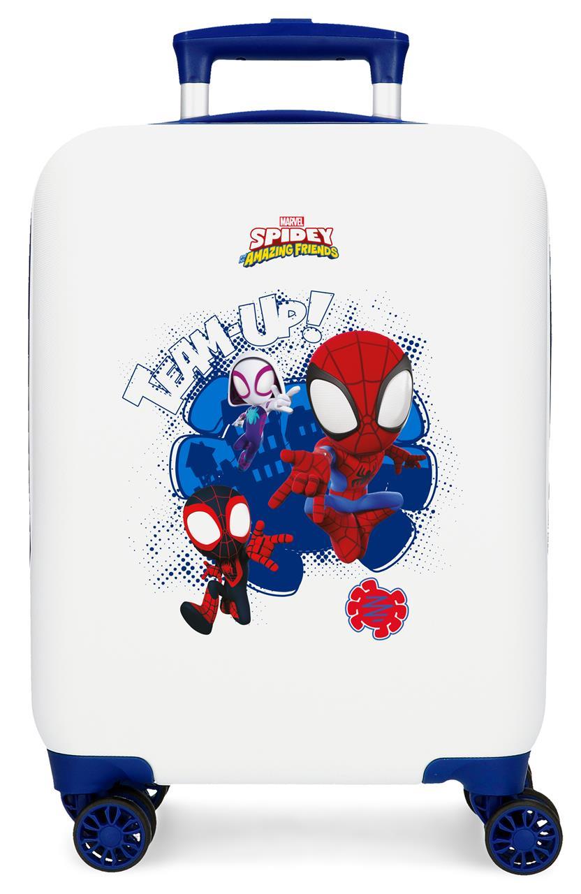 2121341 TROLLEY ABS 50 cm. 4r. SPIDEY TEAM UP BLANC