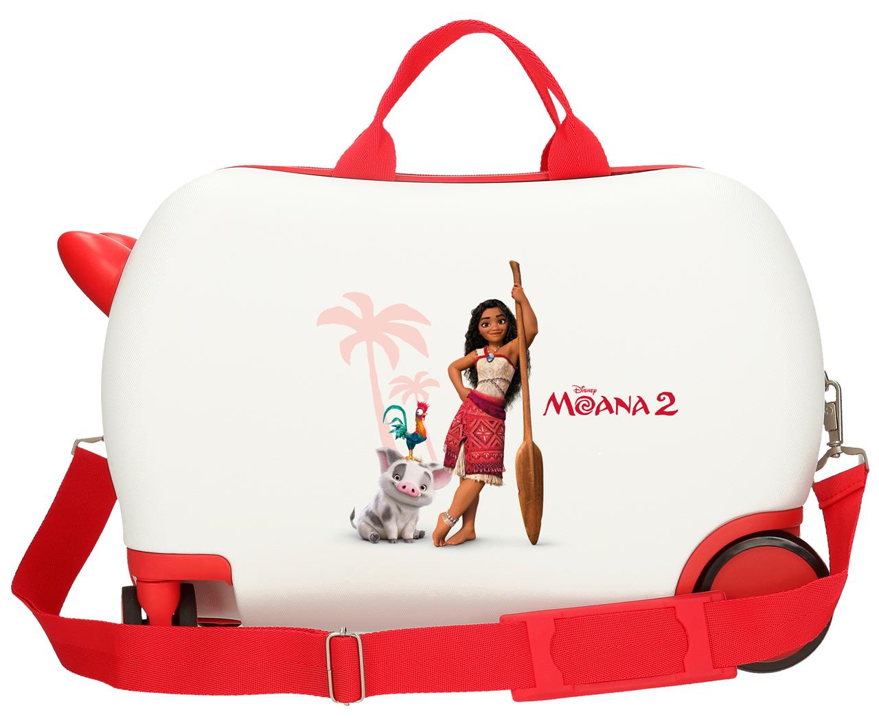 2171042 VALISE INFÉRIEUREABS 4R.(2 MULTI.) 45CM. MOANA ET AMIS