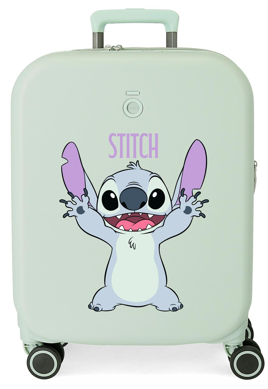 3198642 TROLLEY ABS 55CM.C/EXP. 4R.  STITCH PLAYFUL MENTA