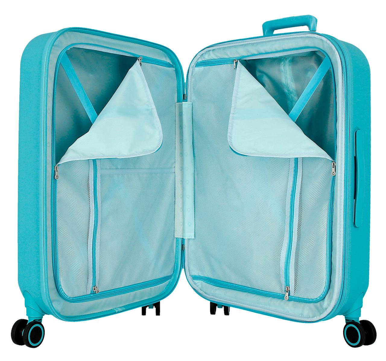 3199246 TROLLEY ABS 70 cm.4r.ENSO Stitch Playful Blue Turquoise