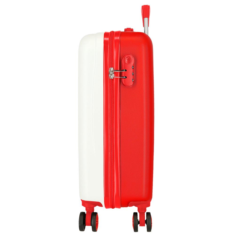 TROLLEY ABS 55CM.4R. SPIDERMAN INCROYABLE BLANC-ROUGE C.100