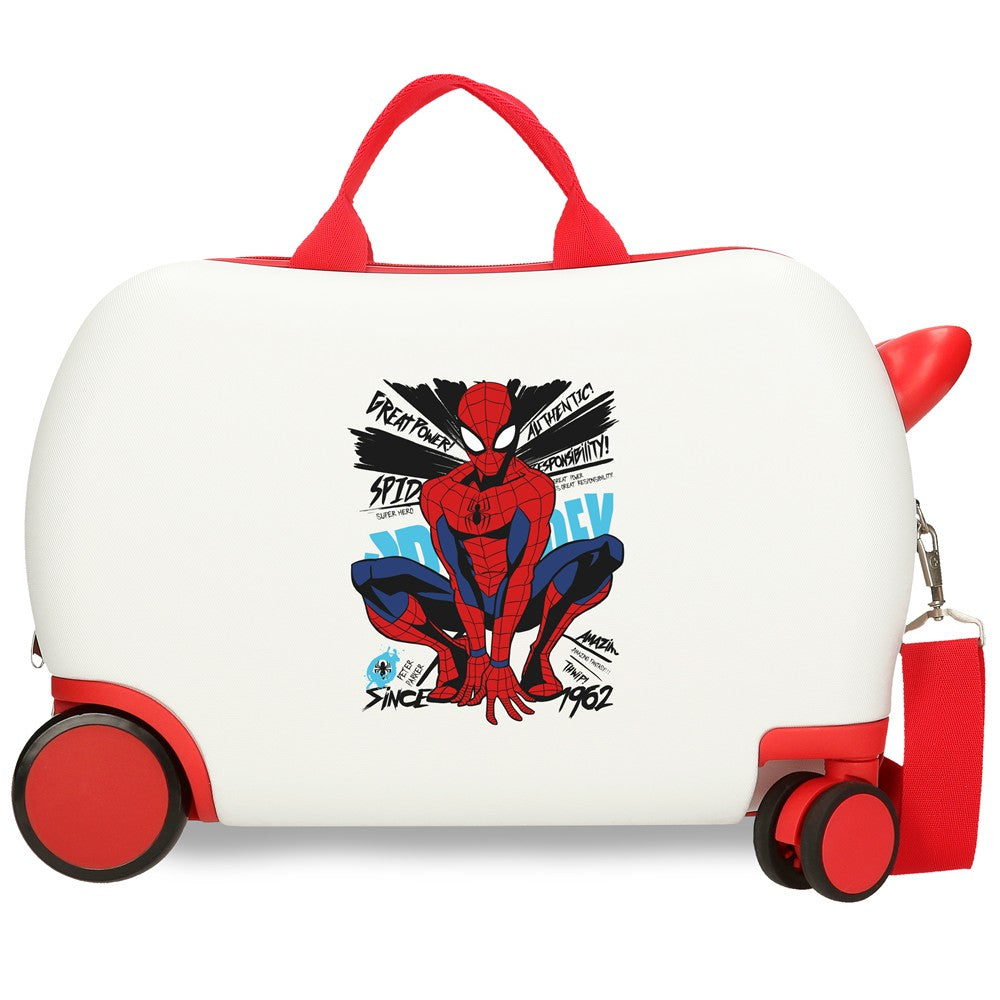 MALA INFERIORABS 4R.(2 MULTI.) 45CM. SPIDERMAN BRANCO INCRÍVEL