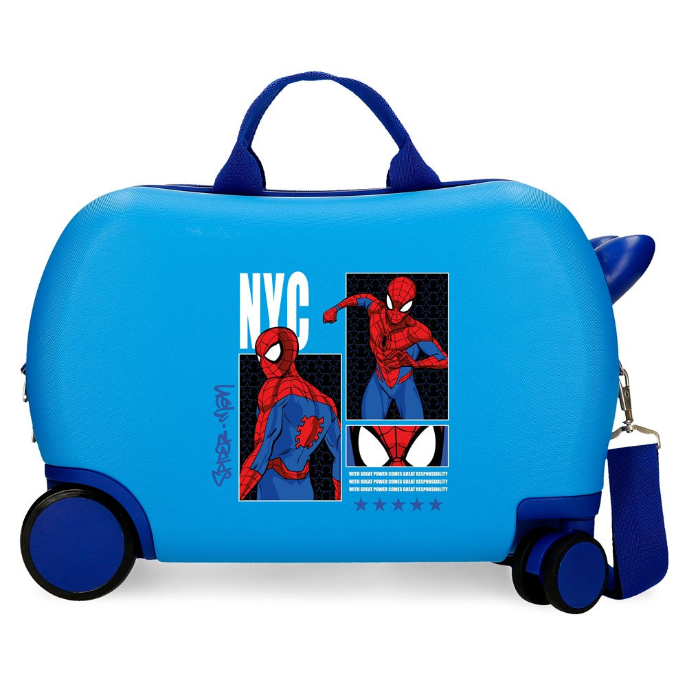 UNTERER KOFFERABS 4R.(2 MULTI.) 45CM. SPIDERMAN GREAT POWER BLAU