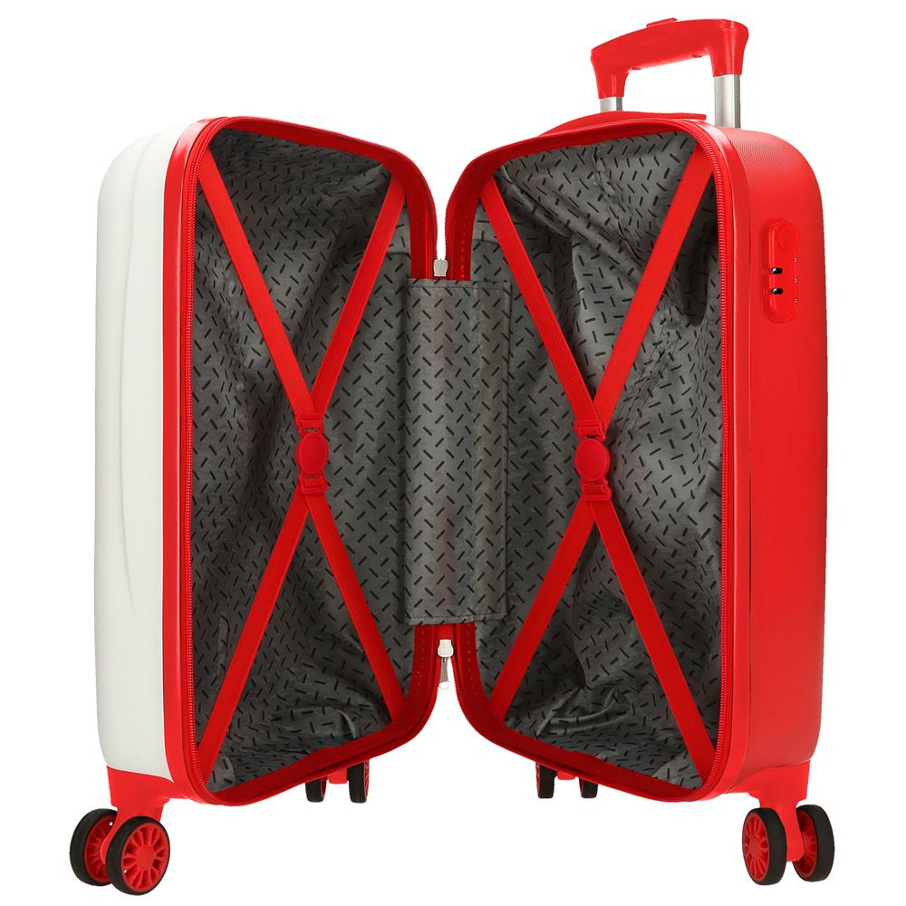 TROLLEY ABS 50CM.4R. SPIDERMAN INCROYABLE BLANC-ROUGE C.105