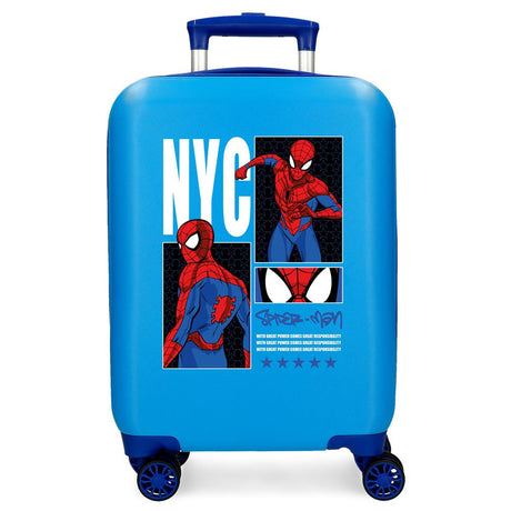 TROLLEY ABS 50CM.4R. SPIDERMAN GREAT POWER BLUE C.105