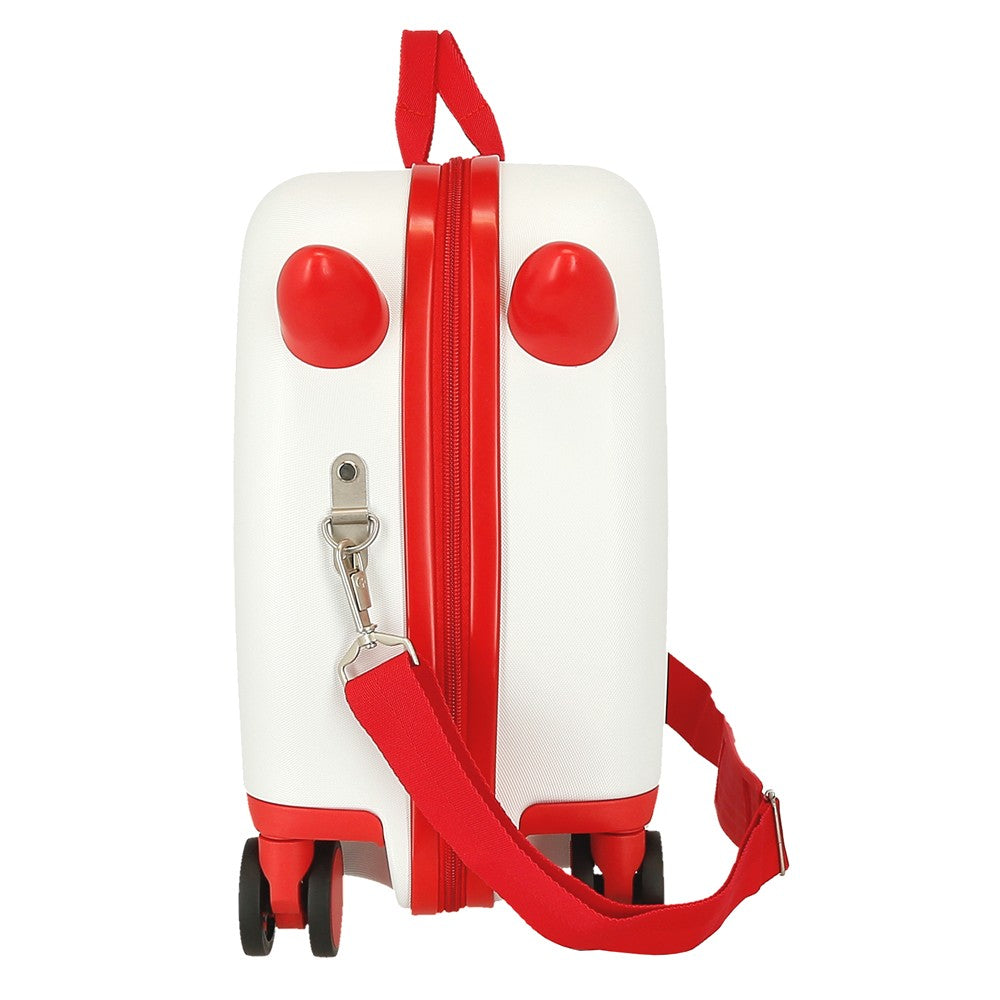 VALISE INFÉRIEUREABS 4R.(2 MULTI.) 50CM. SPIDERMAN BLANC INCROYABLE