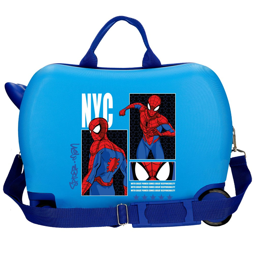 VALIGIA INFERIOREABS 4R.(2 MULTI.) 50CM. SPIDERMAN GREAT POWER BLU
