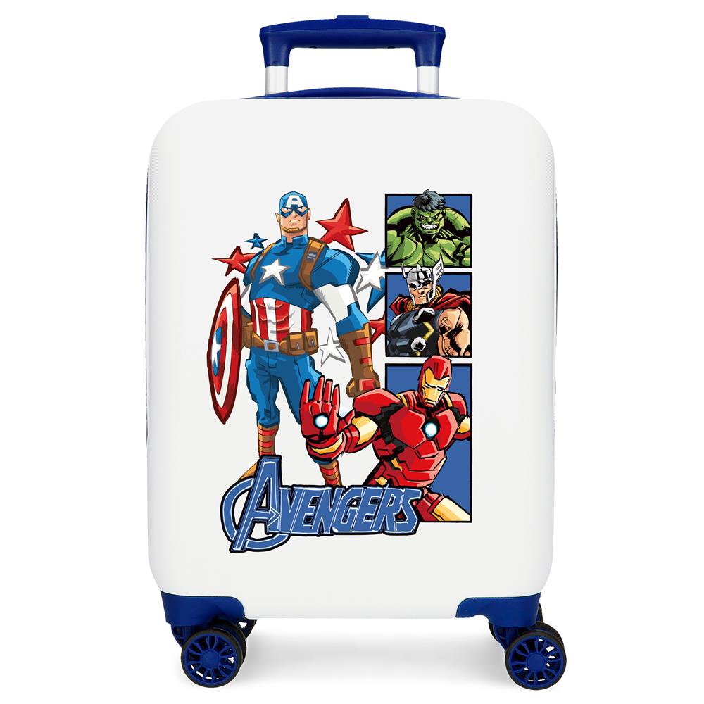 TROLLEY ABS 50CM.4R. AVENGERS BLANCO-AZUL C.105