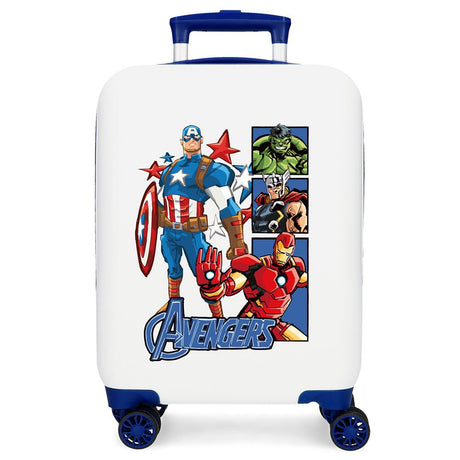 TROLLEY ABS 50CM.4R. AVENGERS BLANCO-AZUL C.105