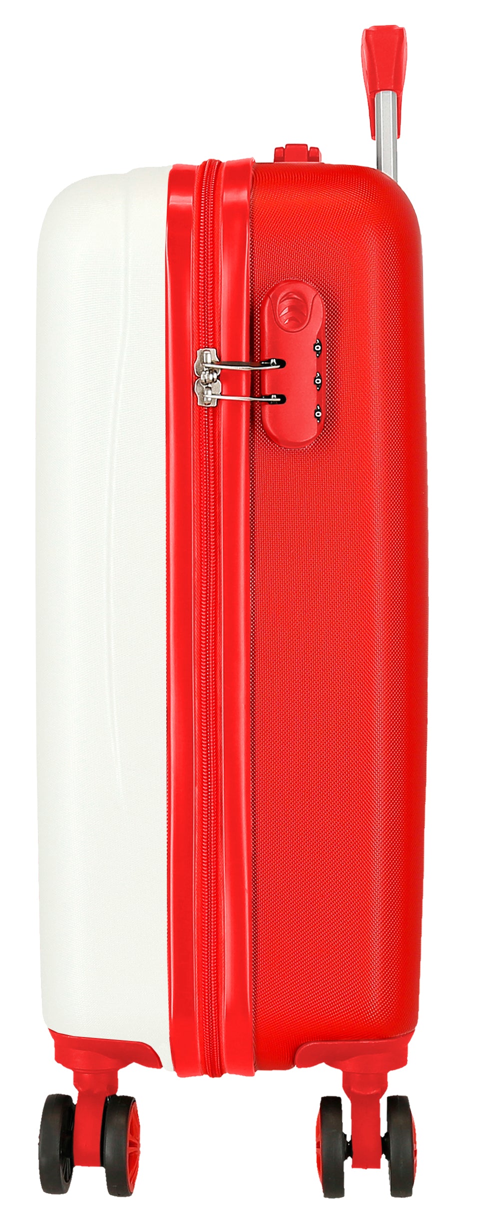 TROLLEY ABS 55CM.4R. MICKEY  MM28 RACING WHITE-RED