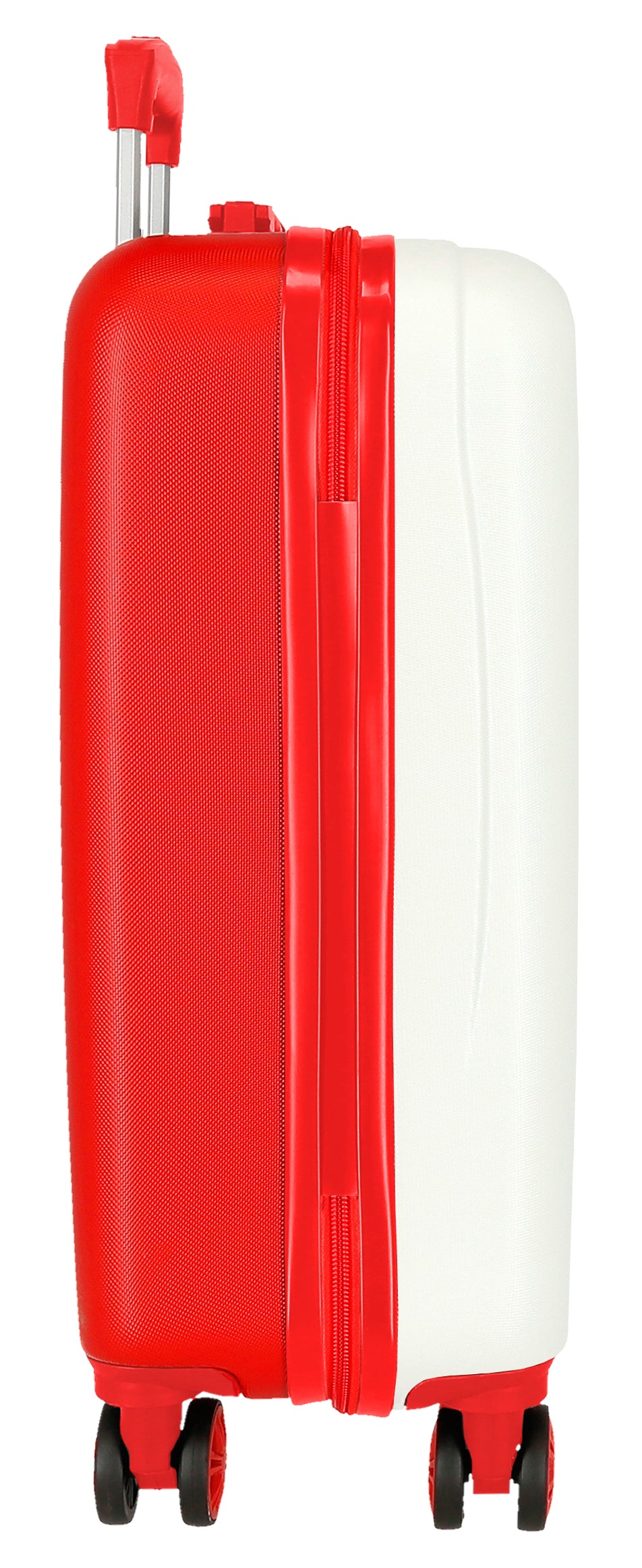 TROLLEY ABS 55CM.4R. MICKEY  MM28 RACING WHITE-RED