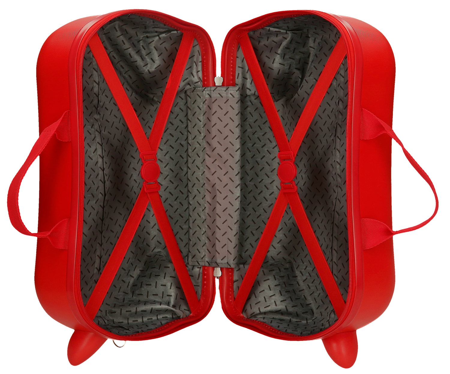INF.ABS Kuffert 4R.(2 MULTI.) 45CM. MICKEY RACING RØD