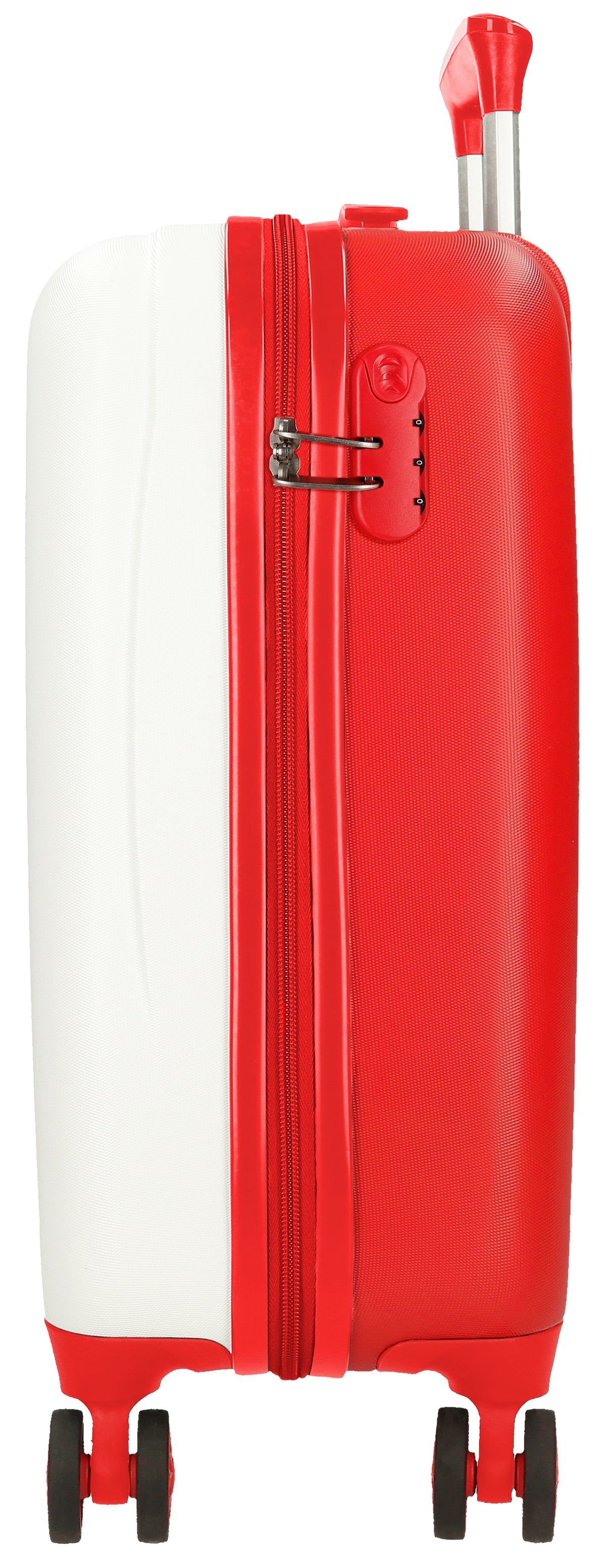 TROLLEY ABS 50CM.4R. MICKEY  MM28 RACING WEISS-ROT