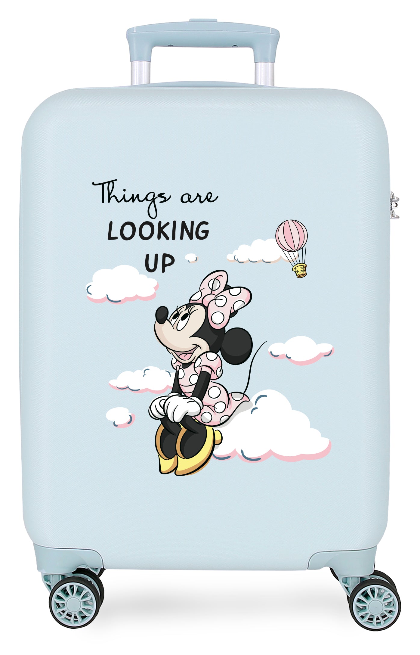 TROLLEY ABS 55CM.4R. MINNIE Es sieht hellblau aus