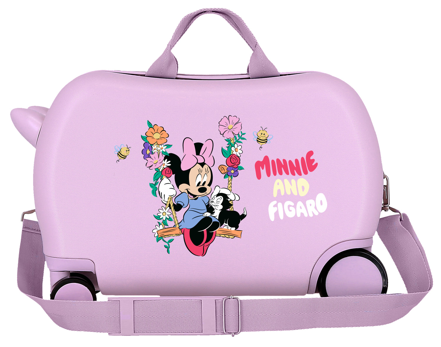 VALIGIA INFERIOREABS 4R.(2 MULTI.) 45CM. MINNIE E FIGARO LILLA