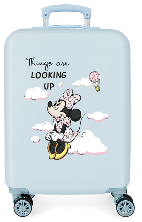 TROLLEY ABS 50CM.4R. MINNIE THINGS ARE LOOKING UP AZUL CLARO