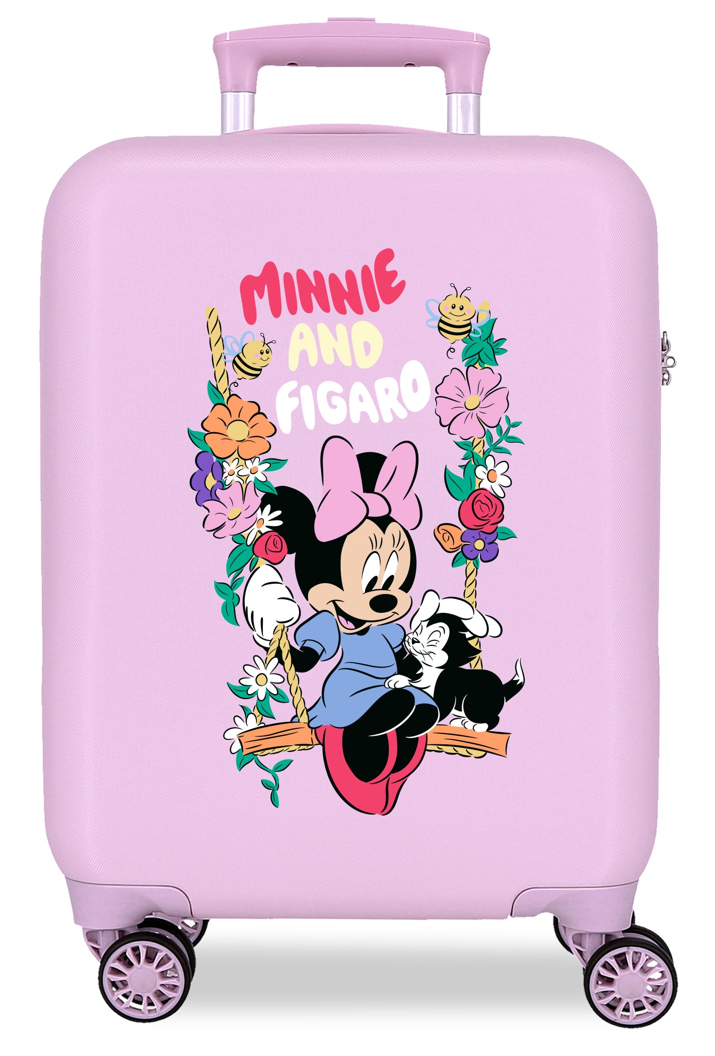 TROLLEY ABS 50CM.4R. MINNIE E FIGARO LILLA
