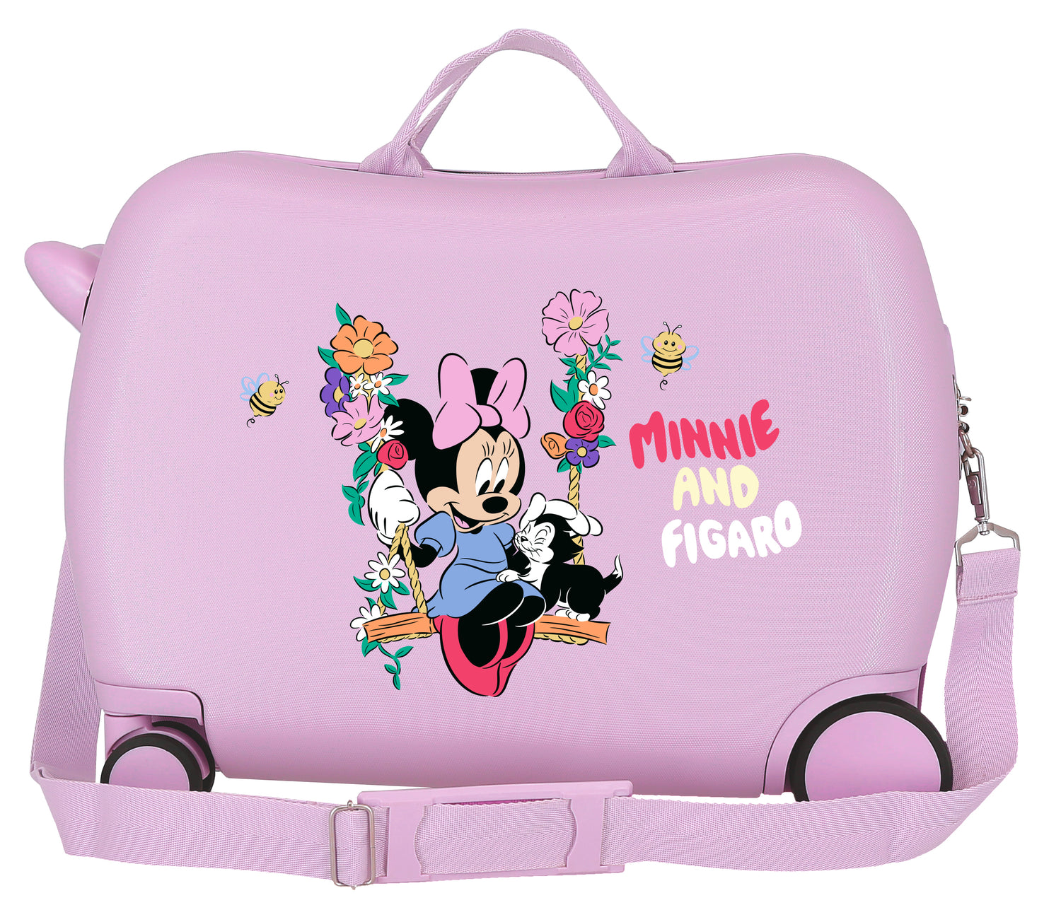 VALIGIA INFERIOREABS 4R.(2 MULTI.) 50CM. MINNIE E FIGARO LILLA