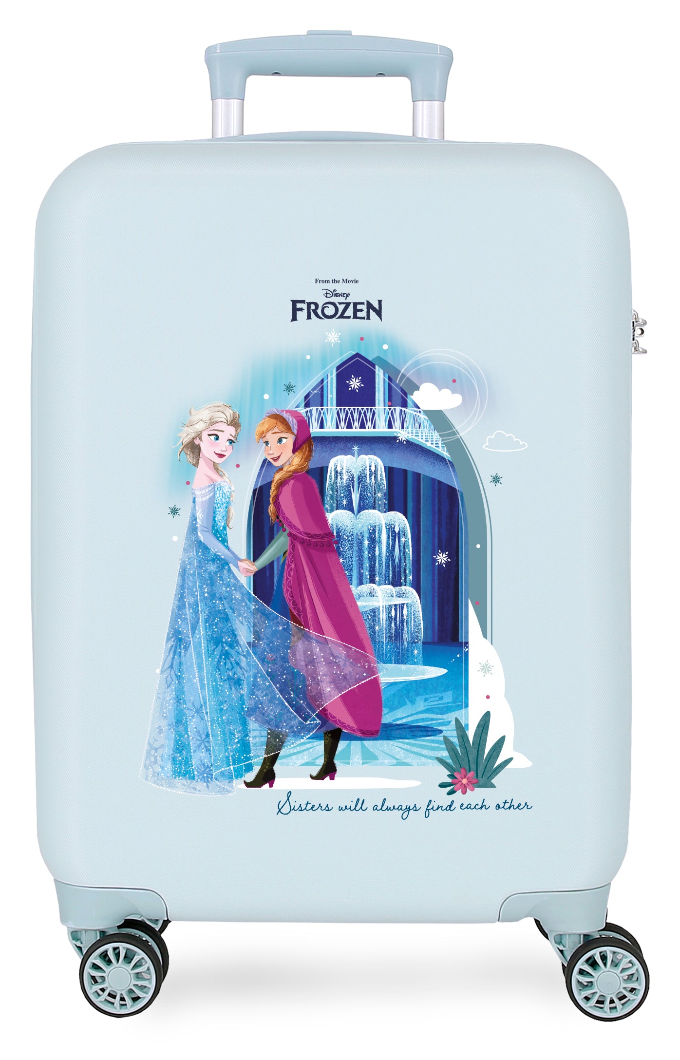 TROLLEY ABS 55CM.4R. FROZEN SCHWESTER FÜR IMMER HELLBLAU