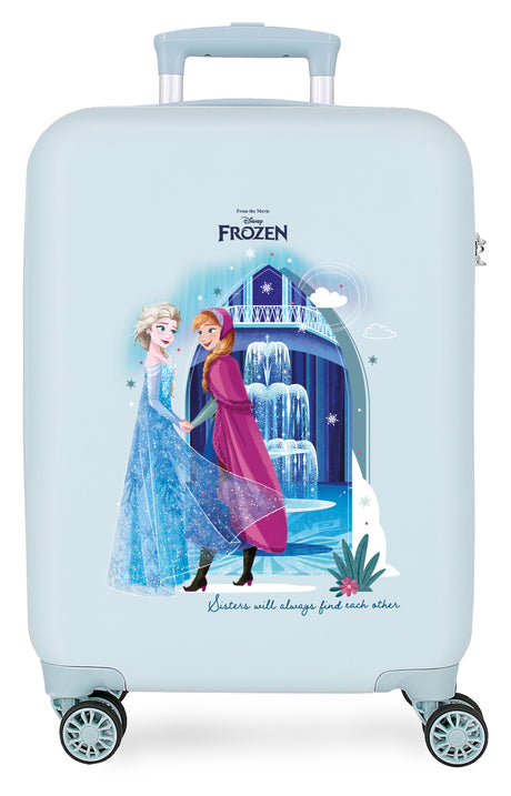 TROLLEY ABS 55CM.4R. FROZEN SCHWESTER FÜR IMMER HELLBLAU
