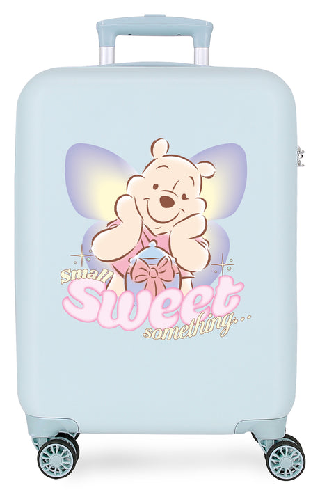 TROLLEY ABS 55CM.4R.  POOH SWEET MOMENTS AZUL CLARO
