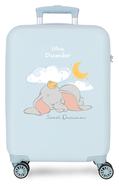 TROLLEY ABS 55CM.4R. DUMBO SWEET DREAMS AZUL CLARO
