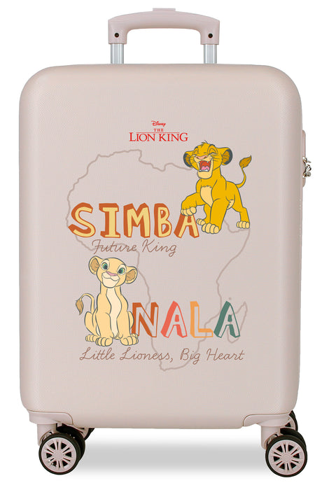 TROLLEY ABS 55CM.4R. LION KING LITTLE LIONESS BEIGE