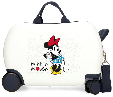 3671064 Maleta Inf.ABS 4R. (2 Multi.) 45CM. MINNIE MAGIC Blan