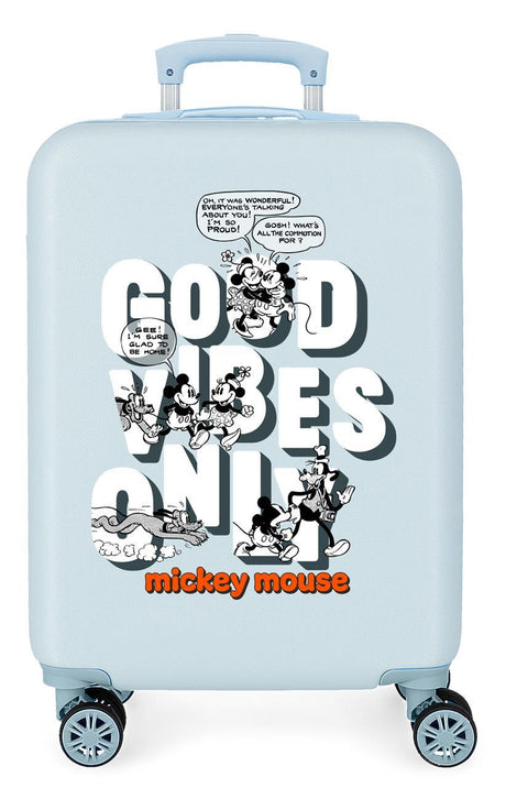 3391721 TROLLEY ABS 55CM. 4R. MICKEY NUR GUTE VIBES