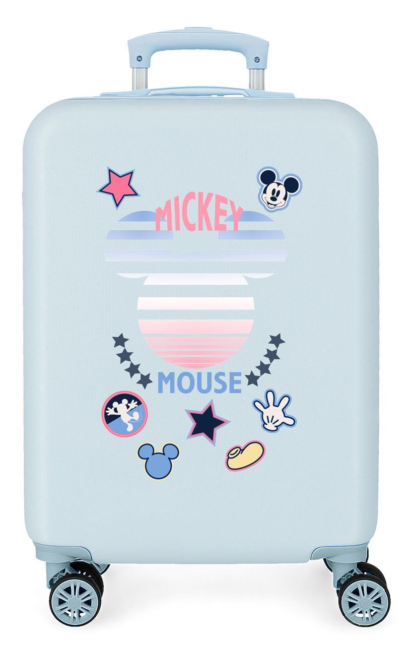 3221721 TROLLEY ABS 55CM. 4R. MICKEY DENIM AZUL