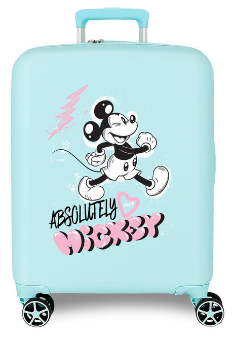3739325 TROLLEY ABS 55CM.4R. MICKEY Turquoise Friendly