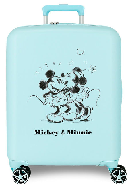 3739327 TROLLEY ABS 55CM.4R. MICKEY & MINNIE Kisses Turque