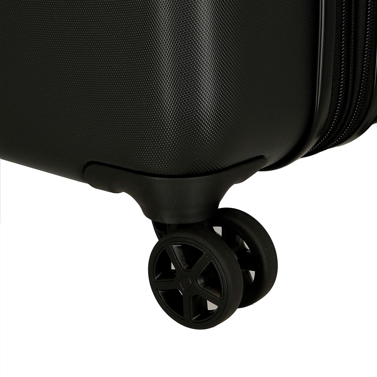 5419121 TROLLEY ABS 55CM. 4r. MICKEY Gute Reise schwarz