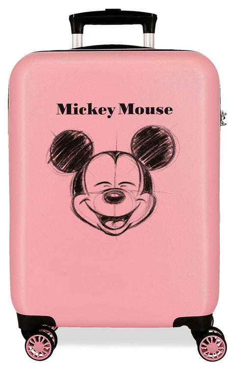 3951121 TROLLEY ABS 55CM. 4R. MICKEY SKETCH NUDE