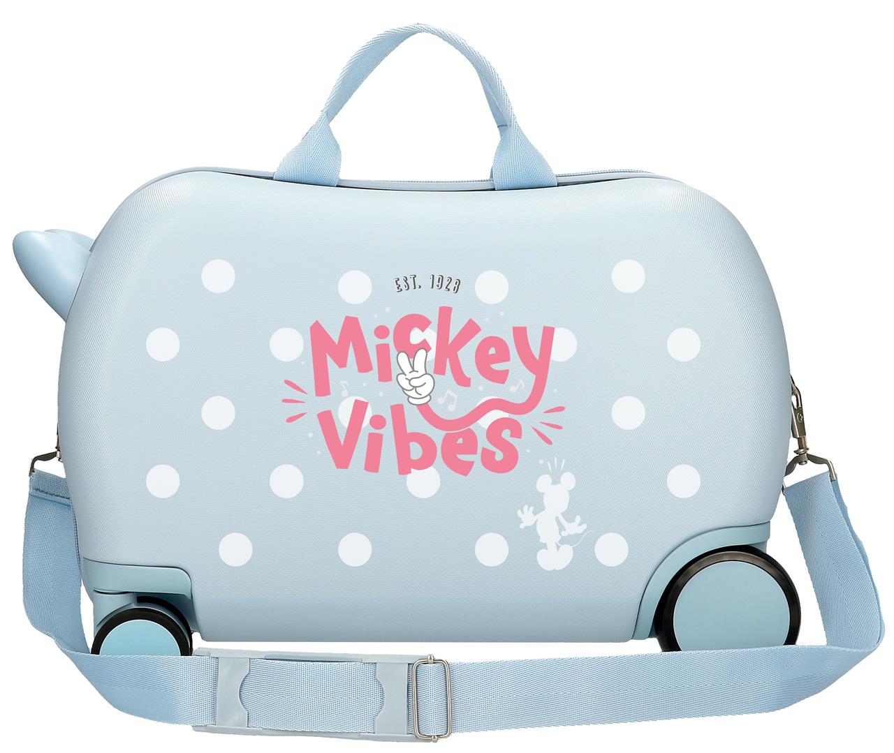 3131041 LOWER SUITCASEABS 4R.(2 MULTI.) 45CM. MICKEY VIBES