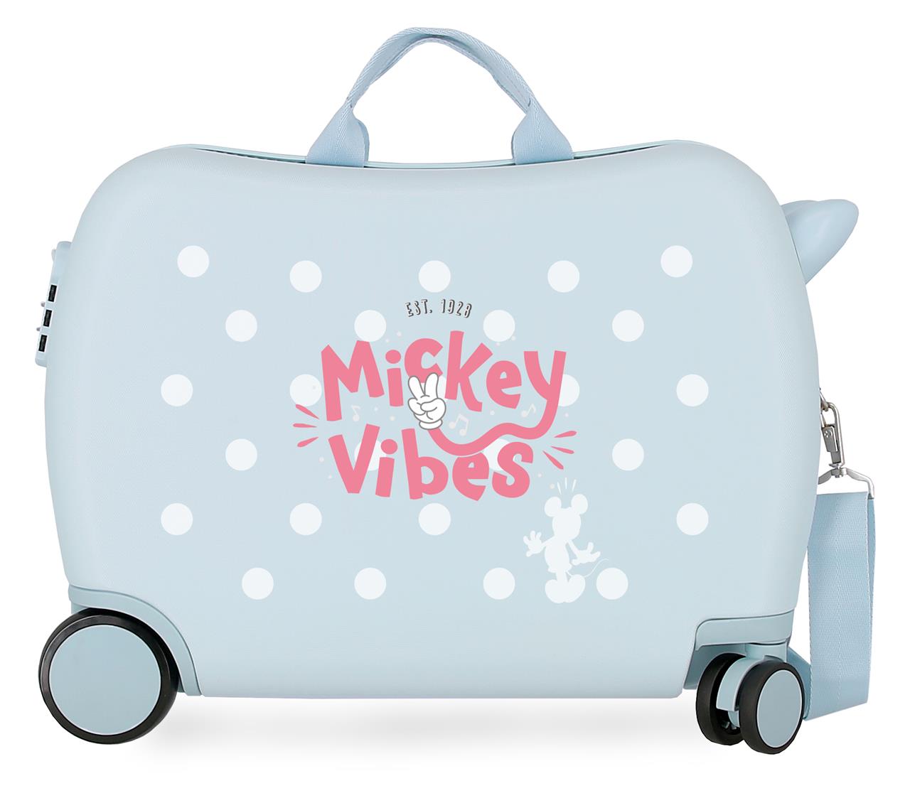 3139841 LOWER SUITCASEABS 4R.(2 MULTI.) 50CM. MICKEY VIBES