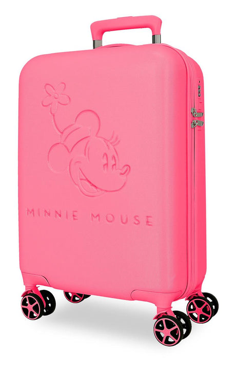 5568521 TROLLEY ABS 55CM. 4R. TRAVELING WITH MINNIE FUCHSIA