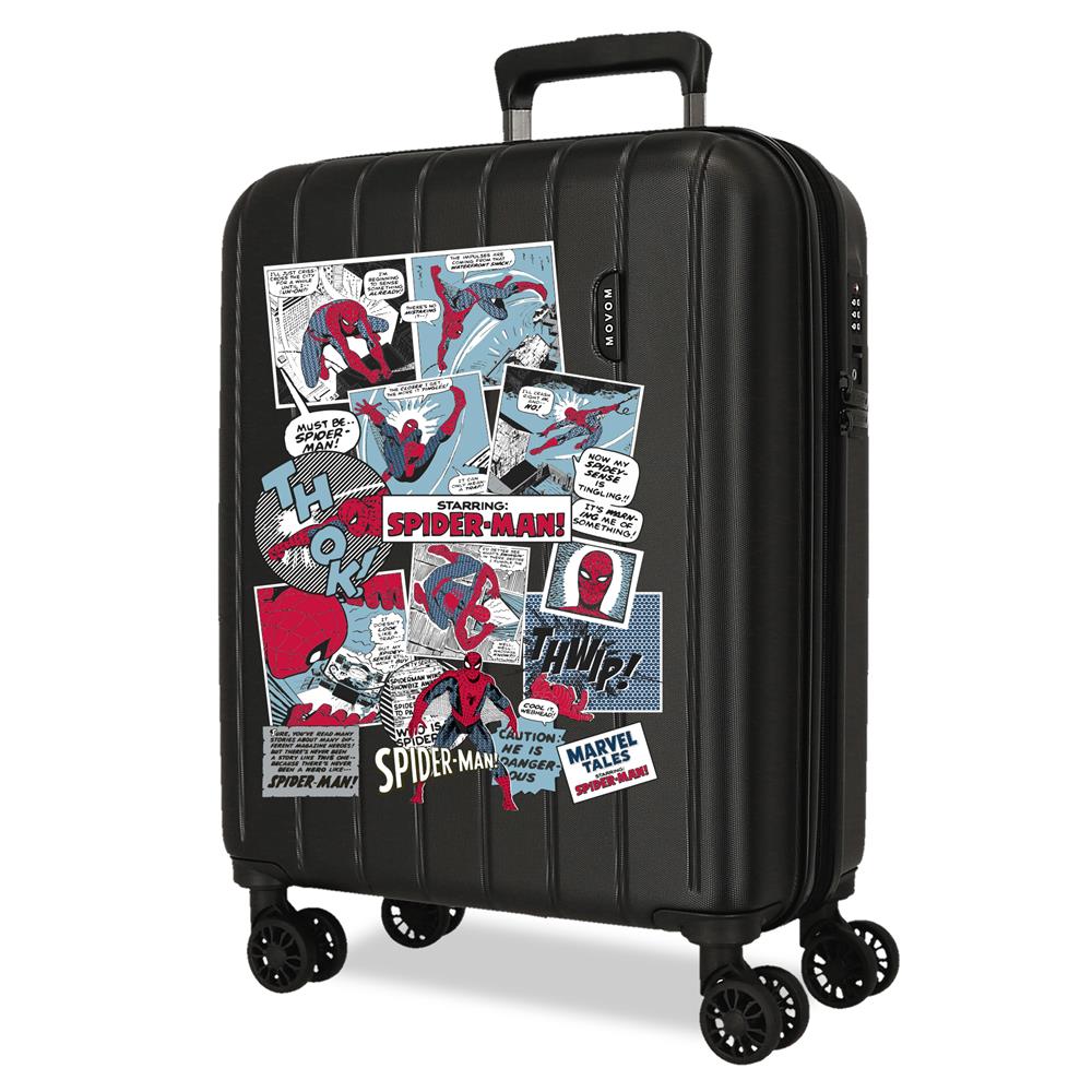TROLLEY ABS 55CM.4R.C/ESP. SPIDERMAN COMIC NERO C.172