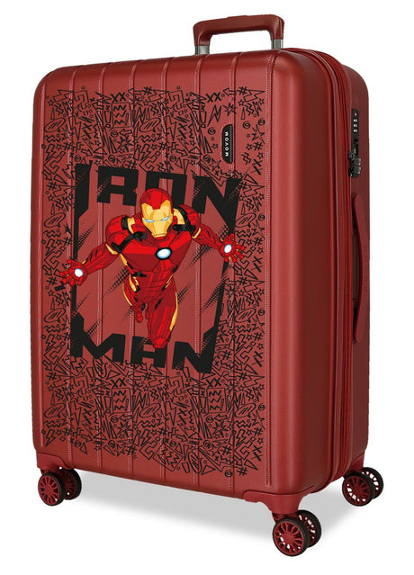 3489244 TROLLEY ABS 68CM. C/EXP. 4R. IRONMAN ROJO