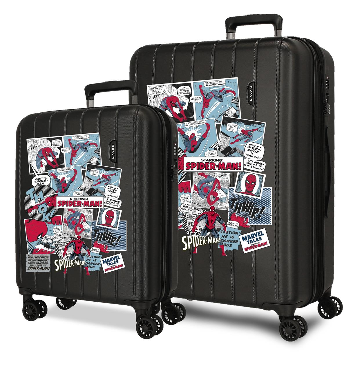 3488941 SET/2 TROLLEY ABS 55-65CM.4r.c/exp SPIDERMAN COMIC N