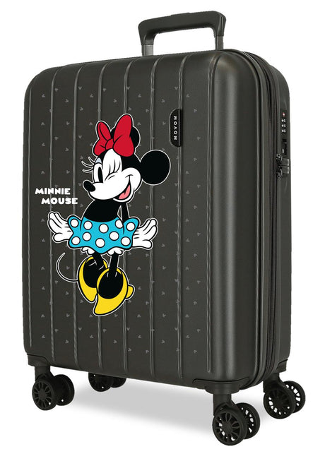 3518642 TROLLEY ABS 55CM.4R.C/EXP. MINNIE LINE ANTRACITA