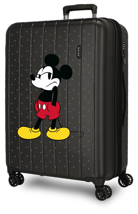 3519241 TROLLEY ABS 68CM. C/EXP. 4R. MICKEY WARTEN SCHWARZ
