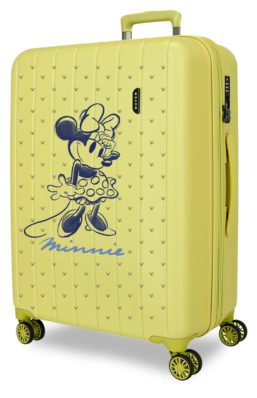 3519243 TROLLEY ABS 68CM. C/EXP. 4R. MINNIE LINHA AMARELA