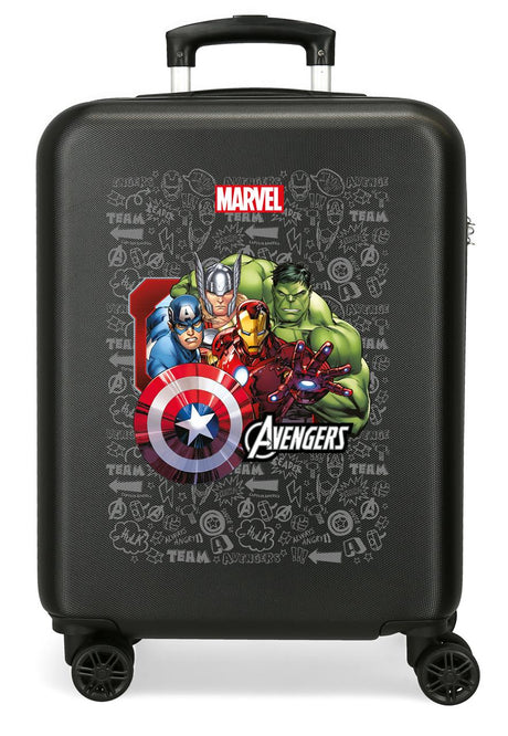 TROLLEY ABS 55CM.4R. ÉQUIPE AVENGERS NOIR C.100