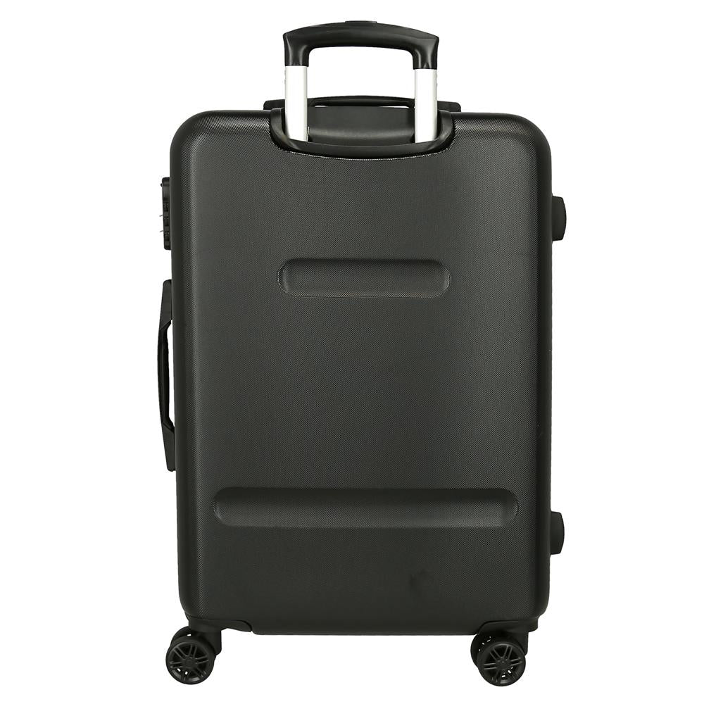 TROLLEY ABS 65CM.4R. TEAM AVENGERS NERO C.101