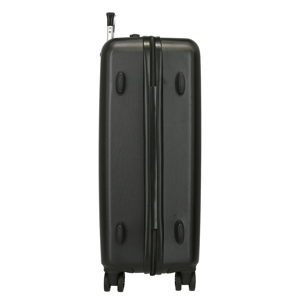 TROLLEY ABS 65CM.4R. TEAM AVENGERS NERO C.101